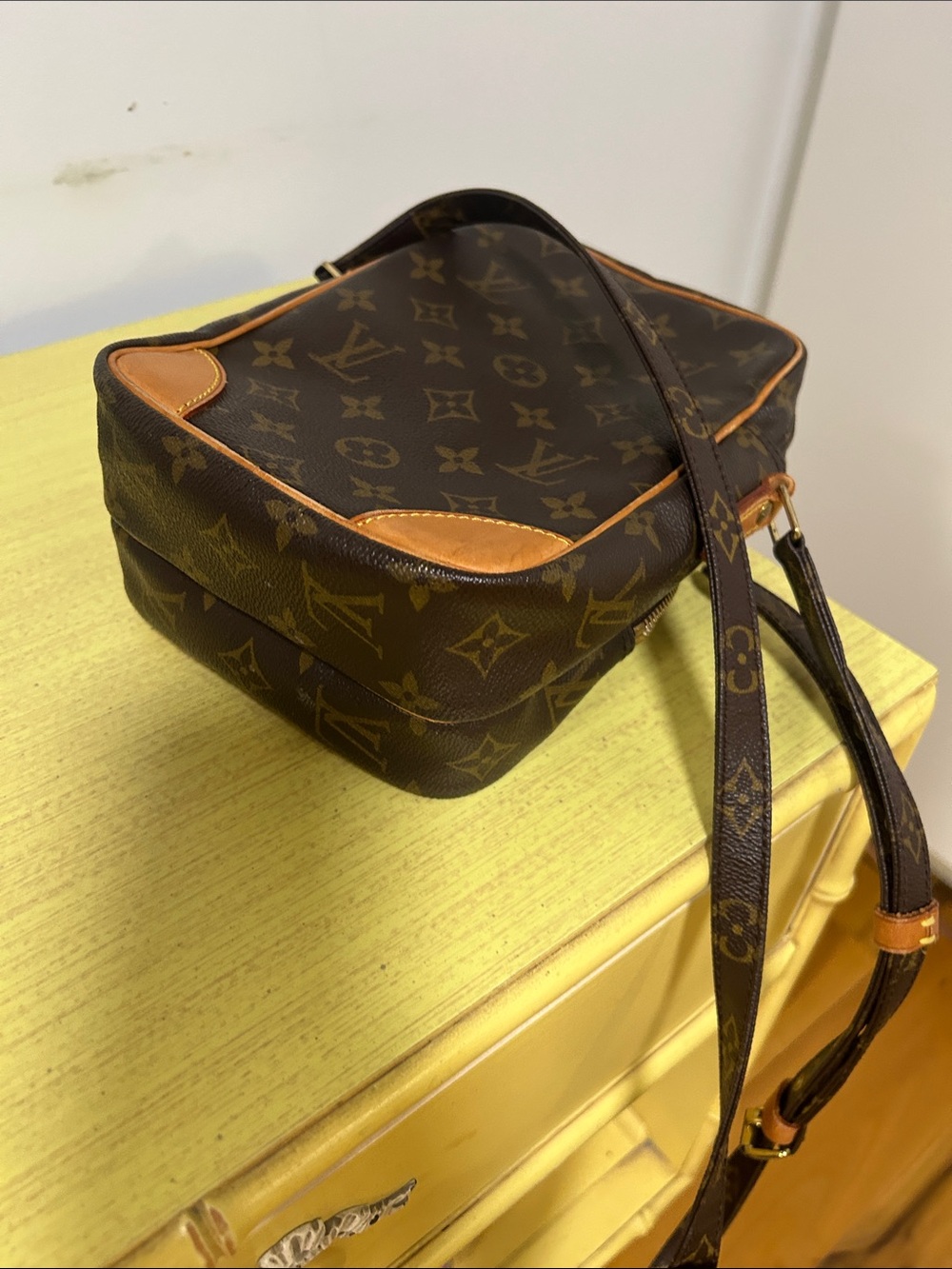 Louis Vuitton Monogram Crossbody Bag in Brown and Tan - Picture 10 of 13
